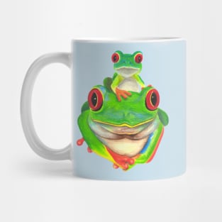 Mommy and Baby Tree Frog :: Reptiles and Amphibians Mug